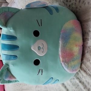 16-inch 🎀🍓Squishmallow🍓 CORINNA🩵 The Cat🧡🩵